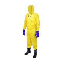 Macacão Amarelo Com Capa Zíper Com Luva Bota 40 Tamanho P 2846 Brascamp