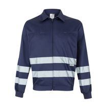 Jaqueta Azul Com Capuz Zíper Velcro Tamanho G Com Refletor Impermeável 670JFT12 Pantaneiro