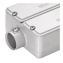 Condulete Alumínio C 3/4" Sem Rosca Cinza Com Tampa Sem Vedação CDSR15 Wetzel