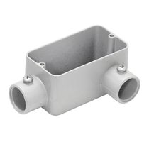 Condulete Alumínio LR 1" S/R Cinza Sem Tampa LRSR201 Wetzel