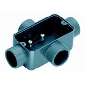 Condulete PVC E 1/2" Sem Rosca Cinza Sem Tampa EISR10 Wetzel