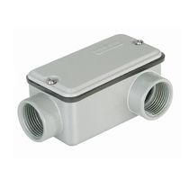 Condulete Alumínio LR 1" Sem Rosca Cinza Com Tampa LRSR20V Wetzel