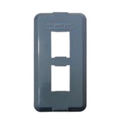 Tampa Condulete PVC Cinza 2 Postos RJ 1/2"-3/4" TCI32 Wetzel