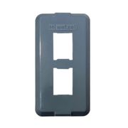 Tampa Condulete PVC Cinza 2 Postos RJ 1/2"-3/4" TCI32 Wetzel