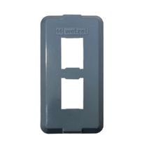 Tampa Condulete PVC Cinza 2 Postos RJ 1/2"-3/4" TCI32 Wetzel