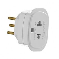 Plugue Adaptador Branco Bipolar + Neutro NBR 10A DN1661 Daneva