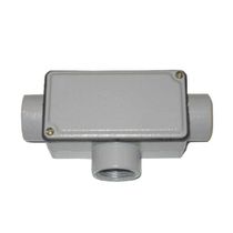 Condulete Alumínio T 3/4" NPT Cinza Com Tampa T15NI Wetzel