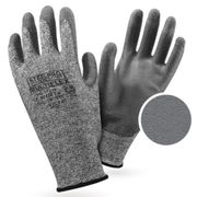 Luva Proteção Corte Polietileno Cinza Poliuretano VIC17210 Tamanho 9 Vicsa