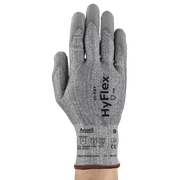 Luva Proteção Corte Tricotada Fio Sintetico Cinza Poliuretano Hyflex 11727 Tamanho 7 Ansell