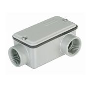 Condulete Alumínio C 1" BSP Cinza Com Tampa EWR115C3B Naville