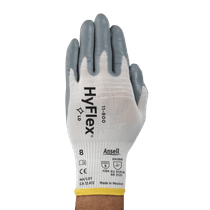 Luva Antistatica Nylon Branca/Cinza Nitrilica Hyflex 11-800 Tamanho 10 CA 12413 Ansell