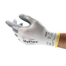Luva Antistatica Nylon Branca/Cinza Nitrilica Hyflex 11-800 Tamanho 10 CA 12413 Ansell