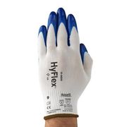 Luva Proteção Mecânica Nylon Branca/Azul Borracha Nitrilica Hyflex 11900 Tamanho 9/G CA 14876 Ansell