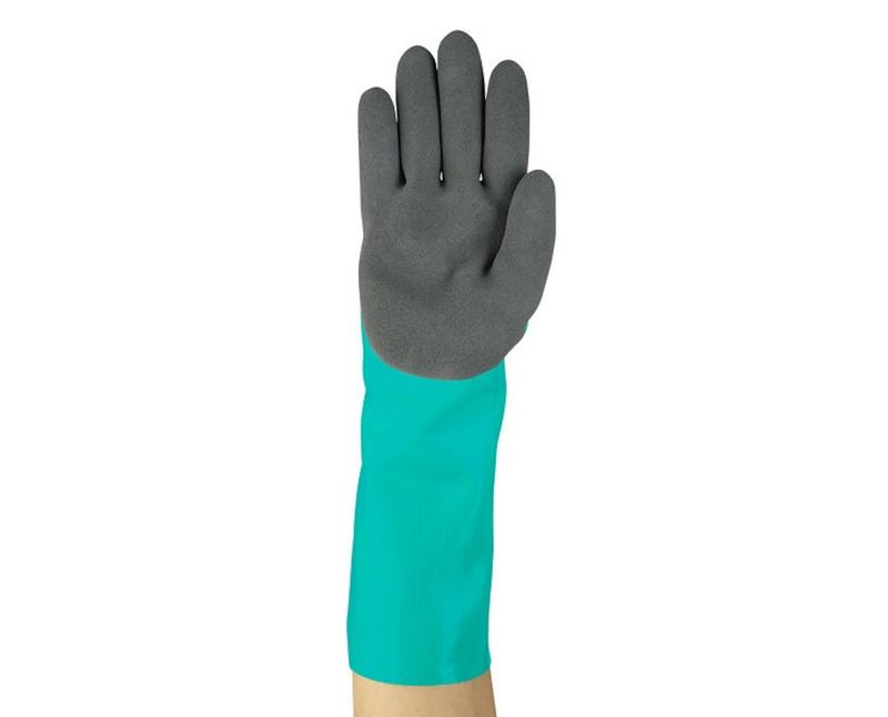 Luva Nitrílica Verde 35cm Alphatec 58735 Tamanho 8 Ansell