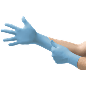 Luva Proteção Química Nitrílica Azul Pacote com 100 Unidades Edge 82134 Tamanho XG CA 42653 Ansell