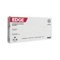 Luva Proteção Química Nitrílica Azul Pacote com 100 Unidades Edge 82134 Tamanho P CA 42653 Ansell