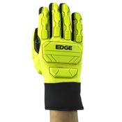 Luva Proteção Mecanica Poliuretano Amarelo/Preto Edge 48205 Tamanho 8 Ansell