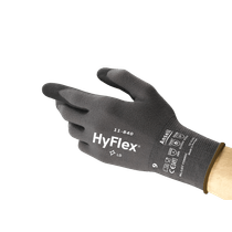 Luva Proteção Mecânica Nylon Cinza Escuro Nitrílica HyFlex 11 840 Tamanho 10 CA 33392 Ansell