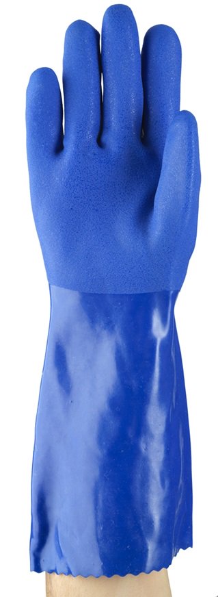Luva Proteção Quimica Pvc Azul360Mm Superflex 14663 Tamanho 9 Ansell ...