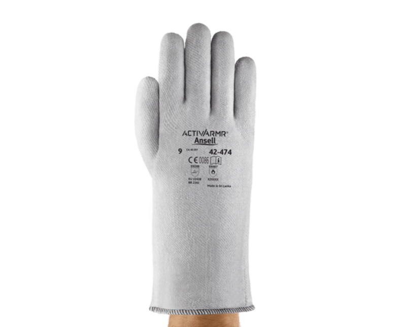 Luva Alta Temperatura Poliester Cinza 360Mm Crusader Flex 42474