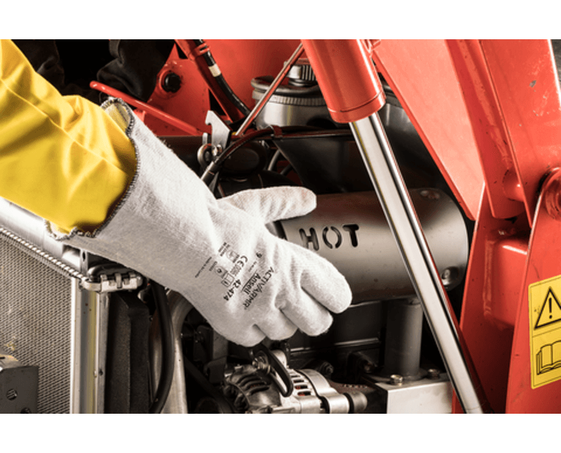 Luva Alta Temperatura Poliester Cinza 360Mm Crusader Flex 42474