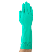 Luva Proteção Quimica Nitrilica Verde 33Cm Solvex 37175 Tamanho 9/G Ansell