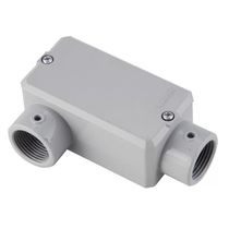 Condulete Alumínio LR 1/2" Sem Rosca Cinza Com Tampa Com Vedação 56105091 Tramontina