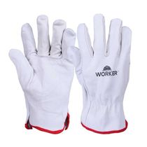 Luva Petroleira Vaqueta Branca 500N Tamanho 9/G CA 33861 JGB