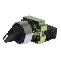 Comutador Knob 2 Posições Preto 22Mm 90G 1NA M20SCR2B1A Metaltex