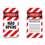 Cartão Identificação Bloqueio Autolaminável Com 50 Unidades CT8025 Brady