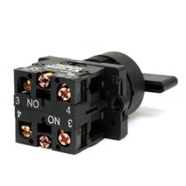 Comutador Knob 3 Posições Vermelho 22Mm 45G 2NA P20 P20SLR4B2A Metaltex