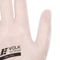 Luva Descartavel Vinil Transparente com Pó com 100 108107811 Tamanho 8/M Volk