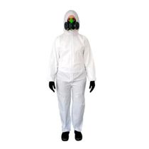 Macacão TNT Branco Com Capuz Zíper COVERTECH100 Tamanho XG 39183 Volk