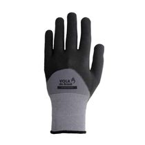 Luva Seguranca Poliamida Preta/Cinza  Poliuretano 103147141 Tamanho P Volk