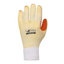 Luva Proteção Quimica Mecânica Algodão Com Banho Latex Laranja 101095705 Tamanho 8/M Volk