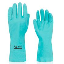 Luva Proteção Quimica NBR Verde 330Mm 106501803 Tamanho 7/P Volk