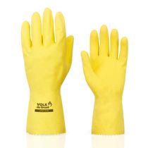 Luva Latex Amarela 300Mm Verniz Silver 105103801 Tamanho 8/M Volk