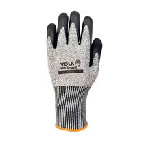 Luva Proteção Mecanica Fibra Mesclada Nitrilica Cut Oil 101904141 Tamanho 9/G Volk