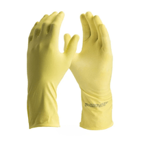 Luva Proteção Química Látex Natural Amarela Anti Derrapante Confort DA299 Tamanho 9/G CA 15532 Danny