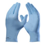 Luva Descartável Nitrílica Azul Anti derrapante Com 100 unidades Sensiflex Premium DA90112AZ Tamanho G Danny