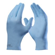 Luva Descartável Nitrílica Azul Anti Derrapante Pacote Com 100 Unidades Sensiflex Premium DA90112AZ Tamanho M CA 7568 Danny