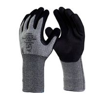 Luva Proteção Corte Pead Cinza/Preta Nitrilica Punho Longo Flexcut Tamanho XG DA45300L Danny
