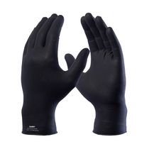 Luva Protecao Quimica Latex Natural Preta com 20 Unidades Maxiblack DA2050 M00 Tamanho M DVS