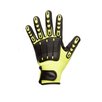 Luva Proteção Mecanica Poliamida Azul/Preta Da43800 Tamanho M DVS