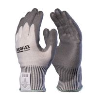 Luva Proteção Corte Tricotada Fio Sintetico/Aco Cinza Poliuretano Açoflex DA12300 Tamanho 9/G DVS