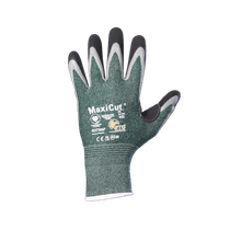 Luva Protecao Mecanica Fibra Com Banho Nitrilico Palma Verde/Preta Maxicut 3 Oleo Tamanho 9/G DVS