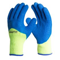 Luva Baixa Temperatura Tricotada com Latex Azul/Verde Polarflex Tamanho M DVS