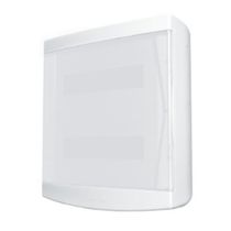 Quadro Distribuição Disjuntor Termoplástico Branca Sobrepor Din 24 Porta Transparente-Steck