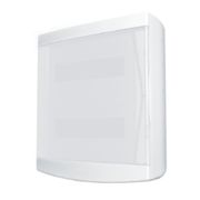 Quadro Distribuição Disjuntor Termoplástico Branca Sobrepor Din 12 Porta Transparente-Steck