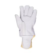 Luva Alta Temperatura Vaqueta Cinza/Amarelo HJ700BVGD CA 31986 HÉRCULES